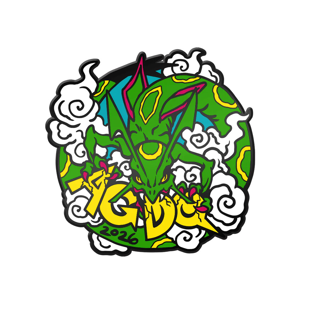 AGDQ 2026 Finale Pin: Emerald Dragon - Image 2