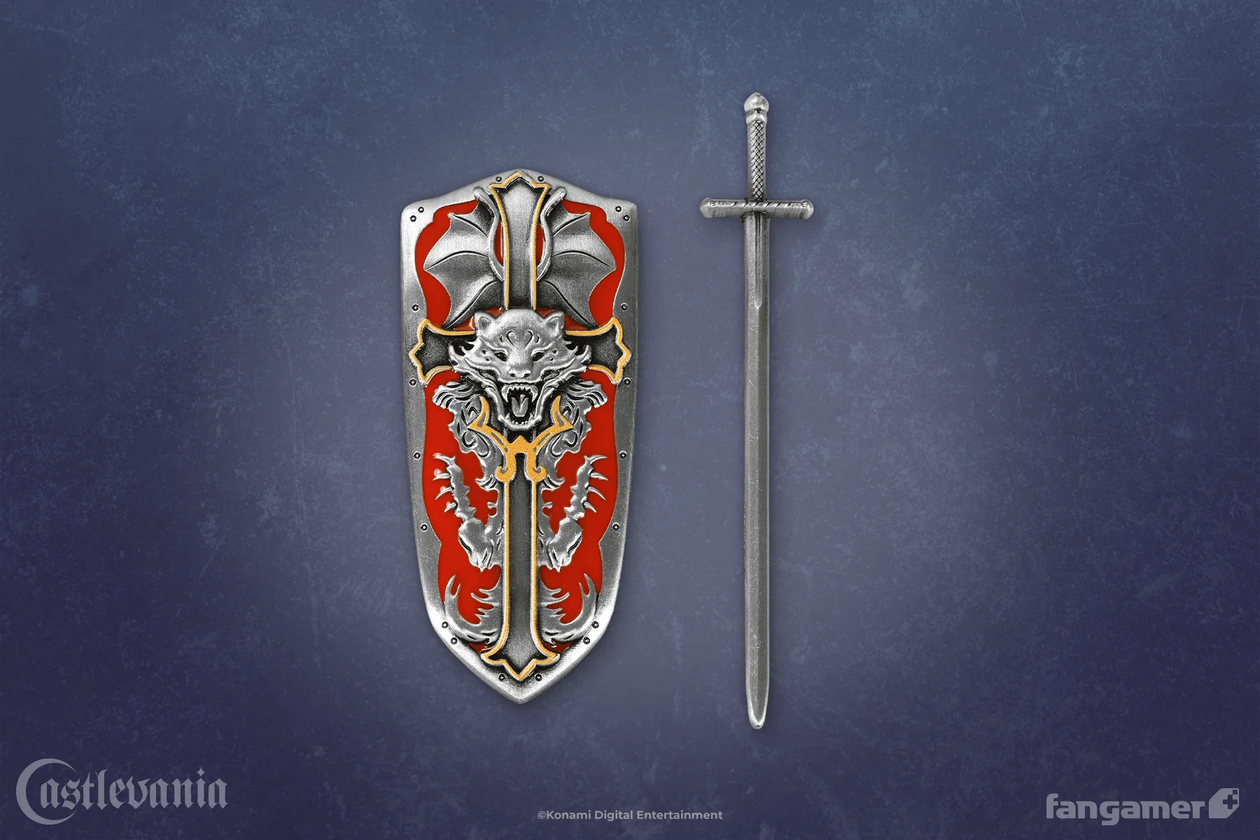 Alucard Shield & Sword Pin Set - Image 3