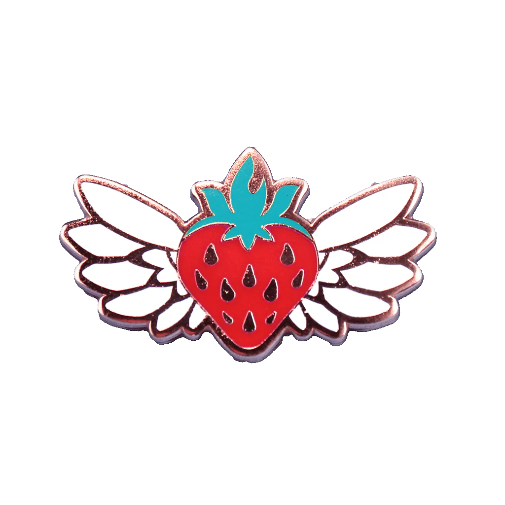 Flying Strawberry Pin - Image 2
