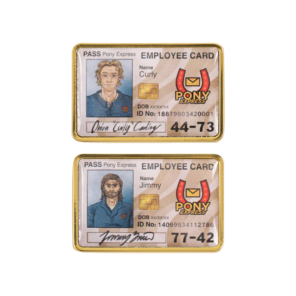 Curly and Jimmy ID Card Pin Set - Image 2