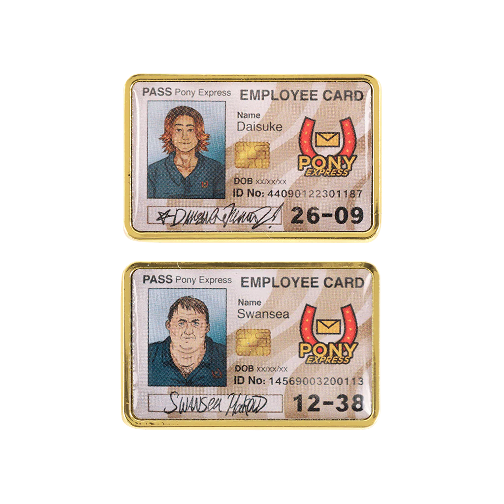 Daisuke and Swansea ID Card Pins - Image 2