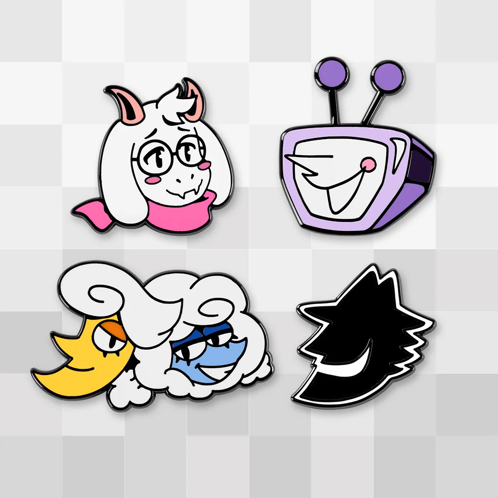 DELTARUNE Character Pin Set 4