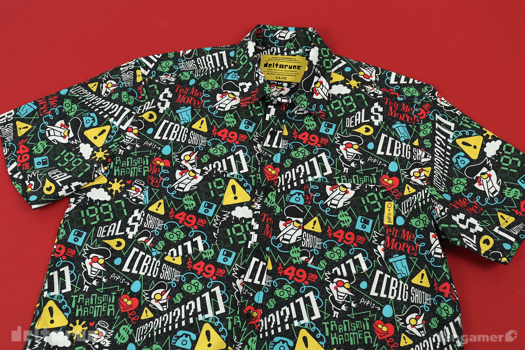 Spamton Button Up Shirt - Image 5