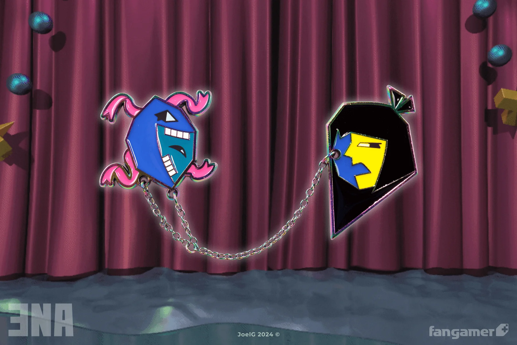 ENA Chained Mask Pin - Image 3