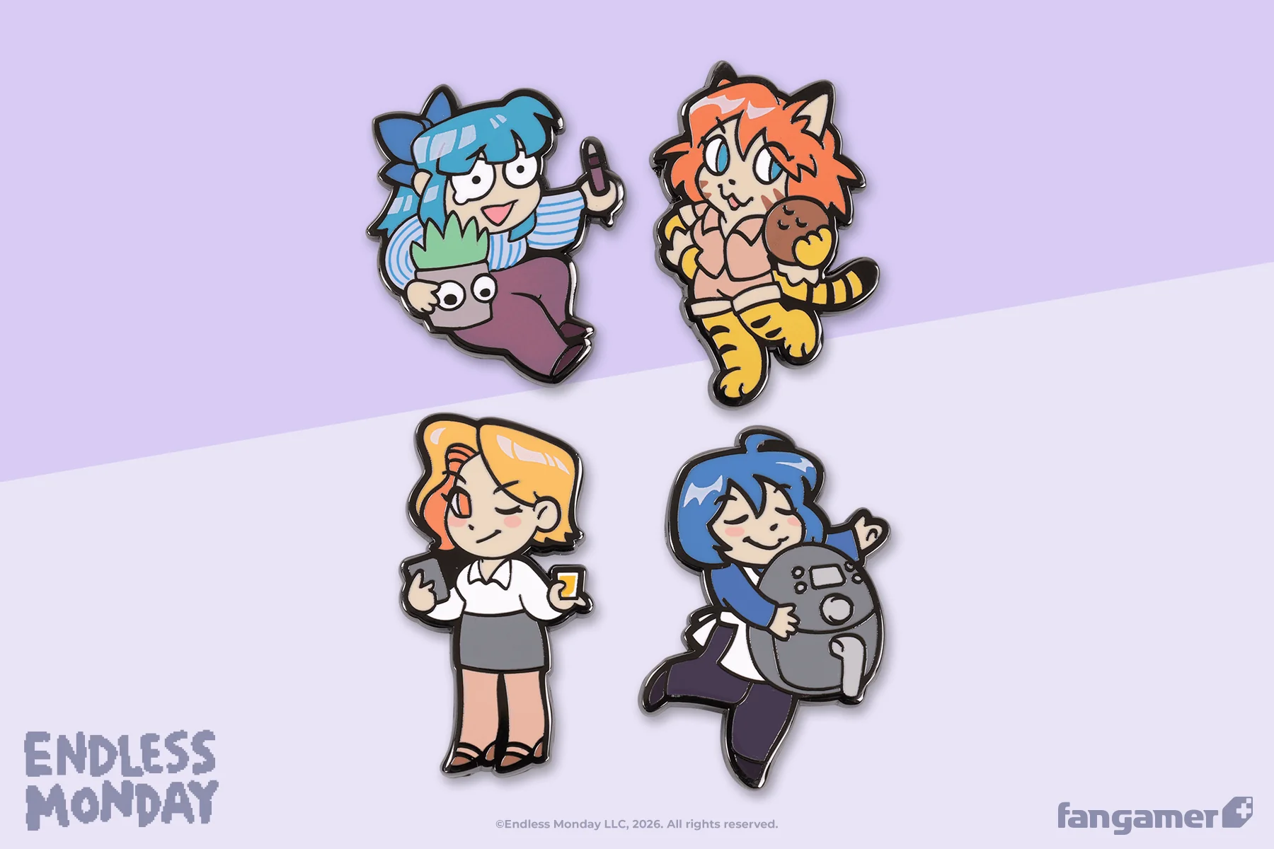 Endless Monday Character Pin Set - Image 3