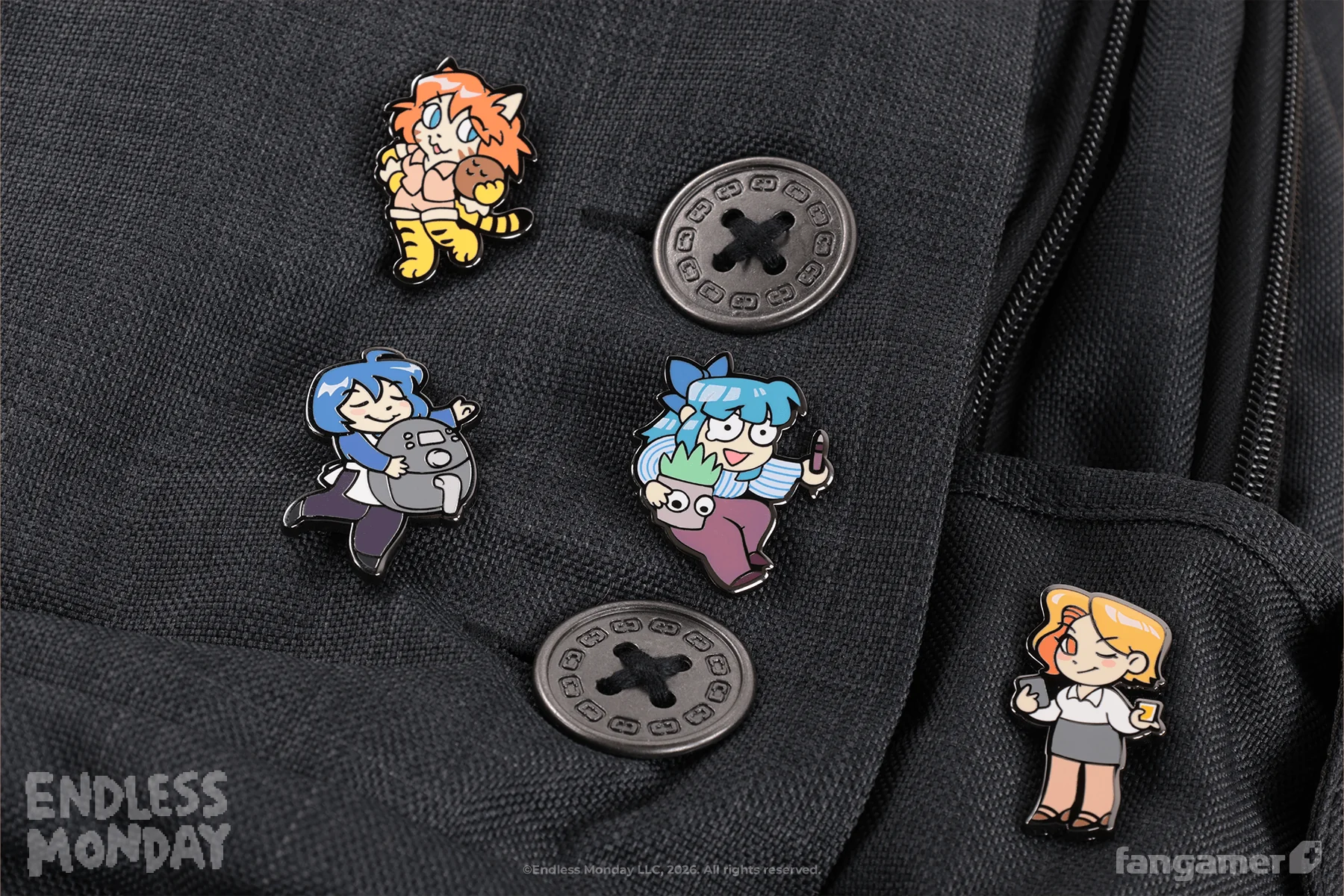 Endless Monday Character Pin Set - Image 6