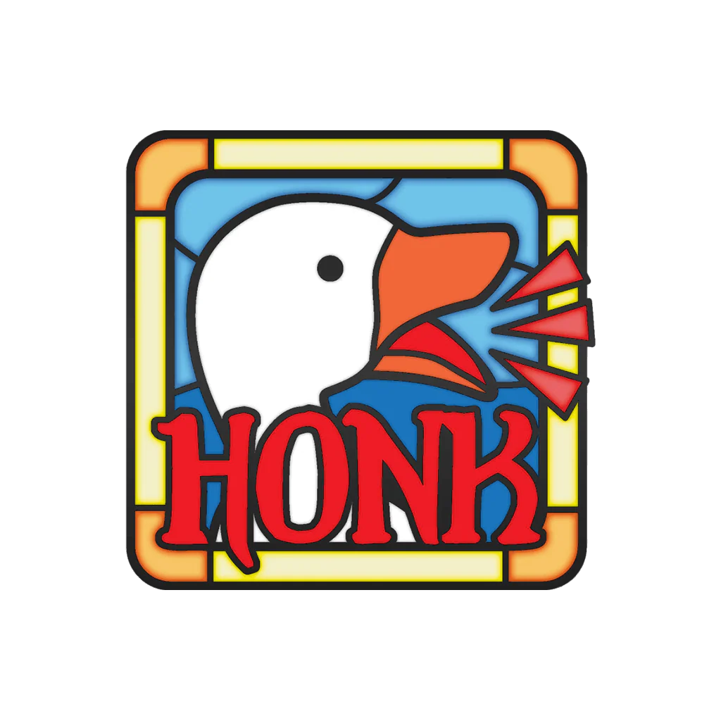 GDQ Stained Glass Honk Pin - Image 2