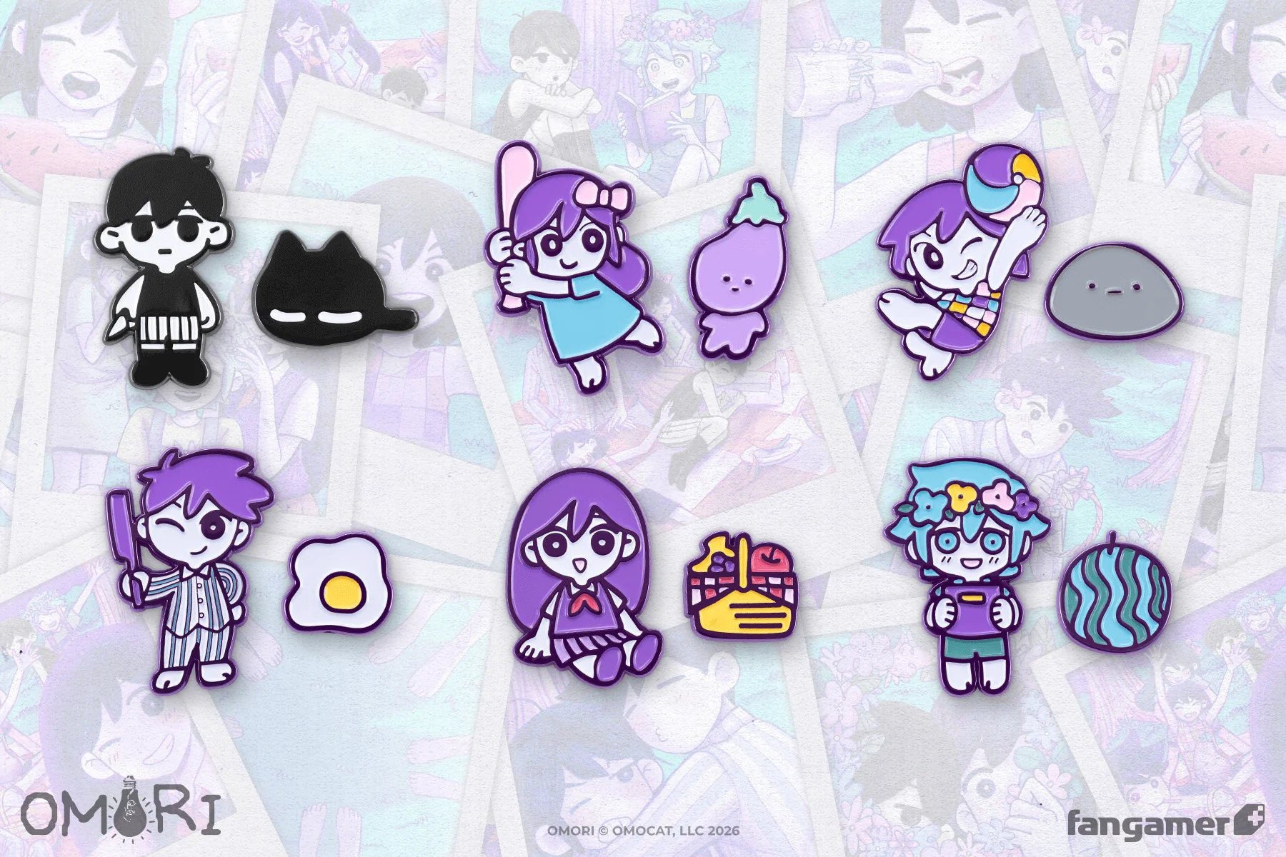 OMORI Character Pin Sets - Image 3