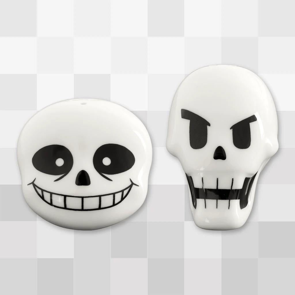 Sans & Papyrus Salt & Pepper Shaker Set