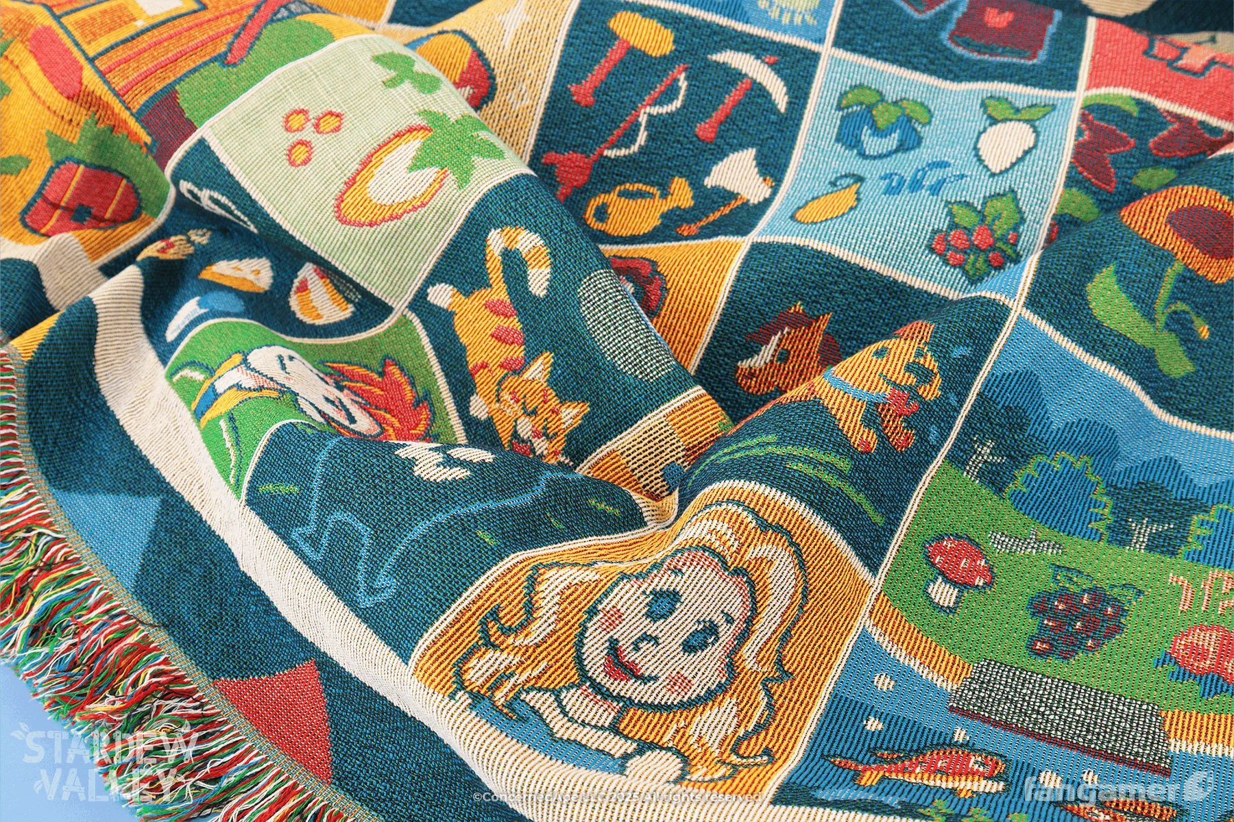 Farmhouse Patchwork Throw Blanket - Image 5