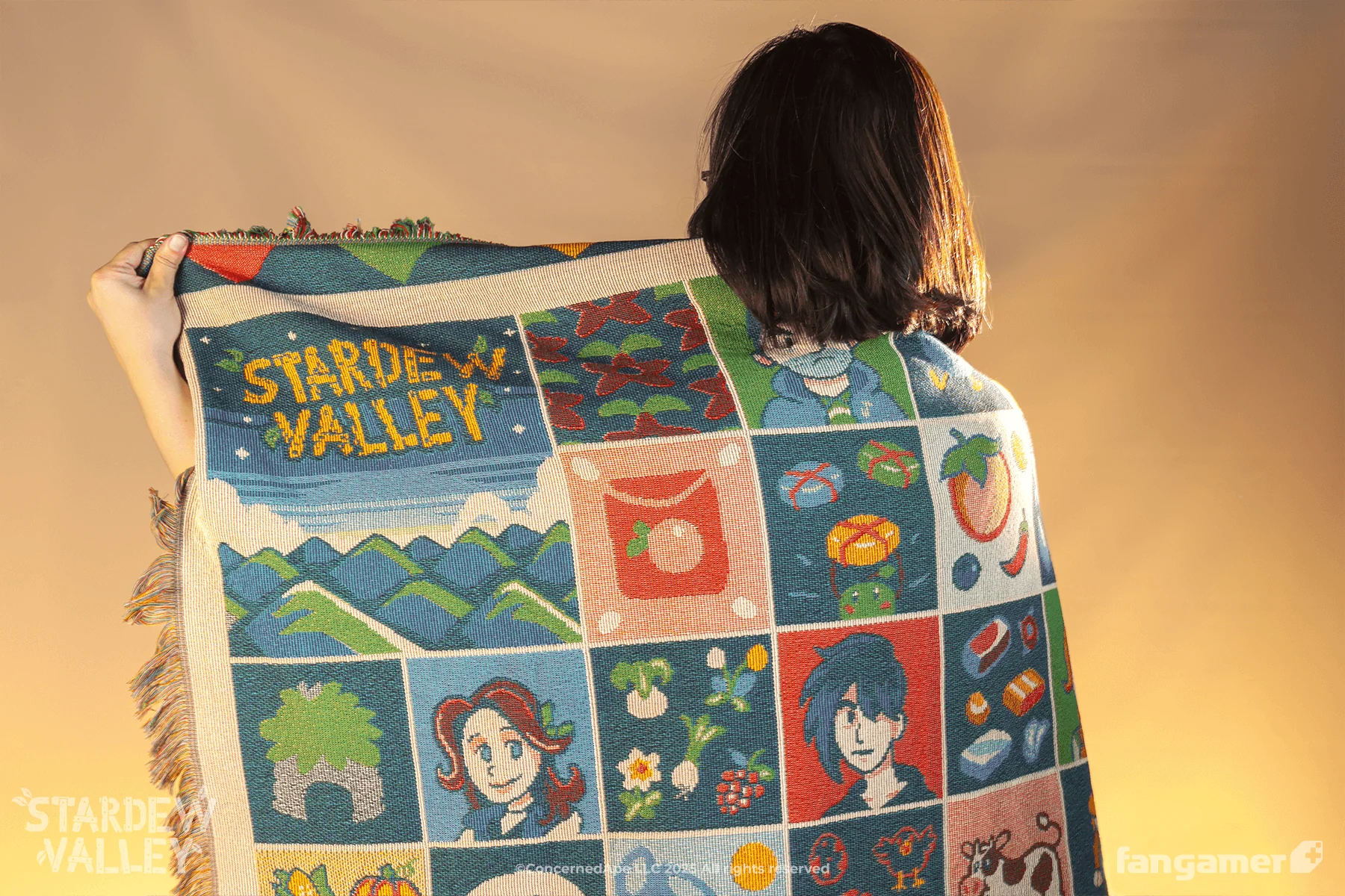 Farmhouse Patchwork Throw Blanket - Image 8