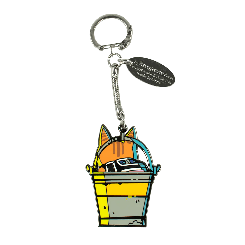 Cat-in-a-Bucket Keychain - Image 3