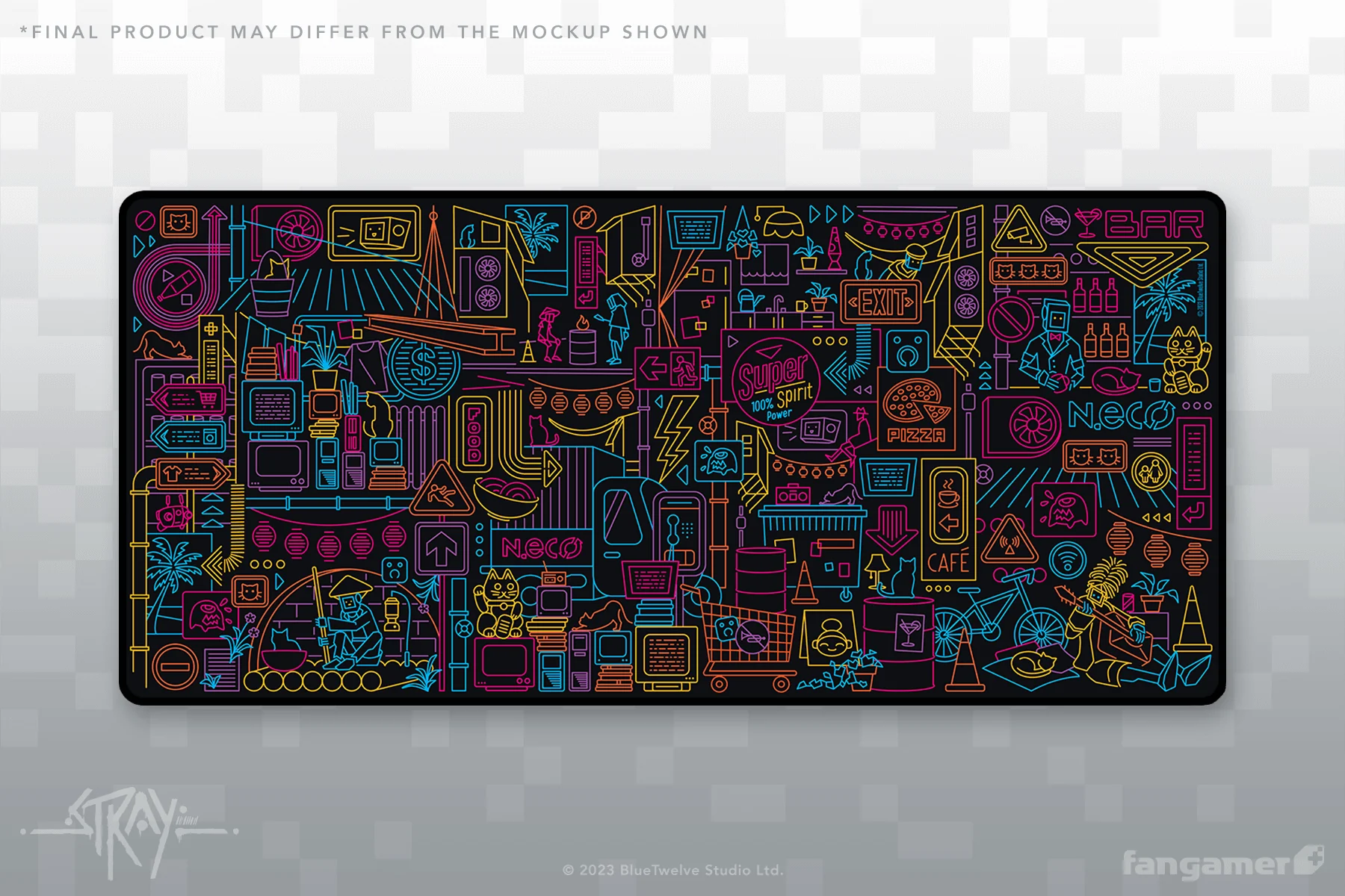 Walled City 99 Desk Mat - Image 3